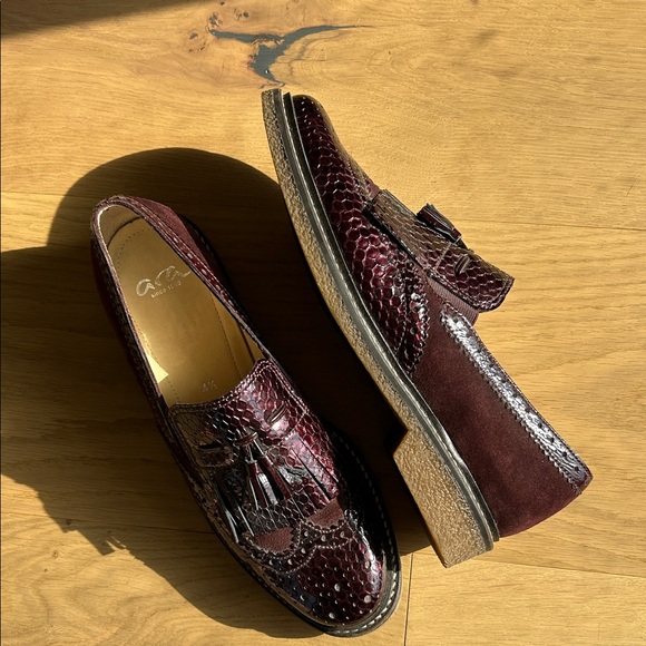 ARA  Burgundy/Wine Color Tassel Oxford shoes - Picture 5 of 6